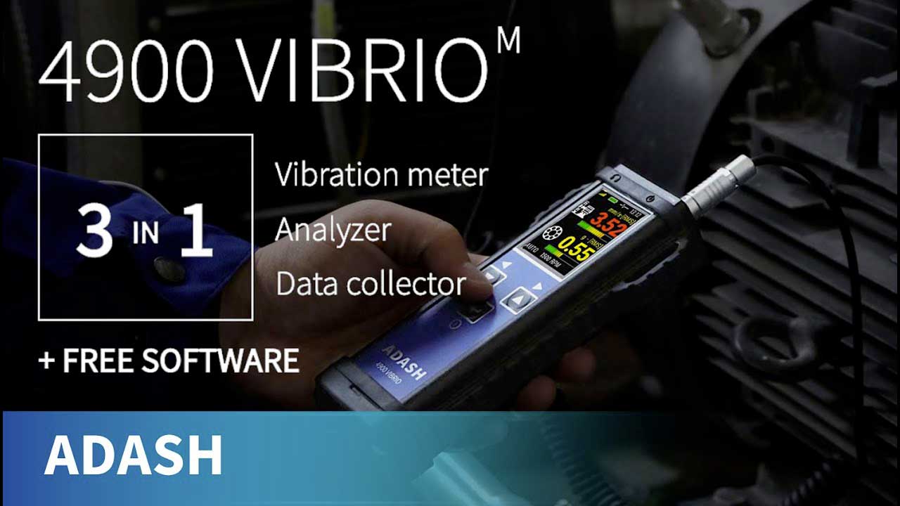 ADASH VIBRIO - 3 IN 1 - Vibration meter, Analyzer, Data collector