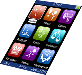 A4300 VA3 vibration analyzer display