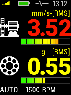 A4900 Vibrio Overall values RMS